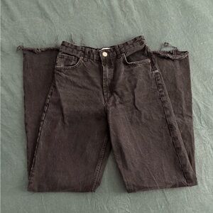 Zara Black Wide Leg jeans